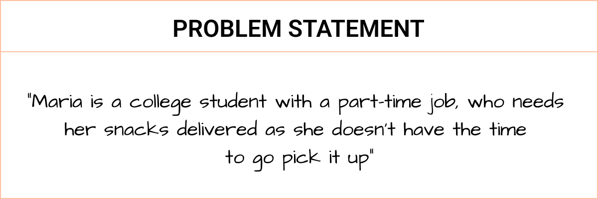 Problem statement for a persona created for BreadBox